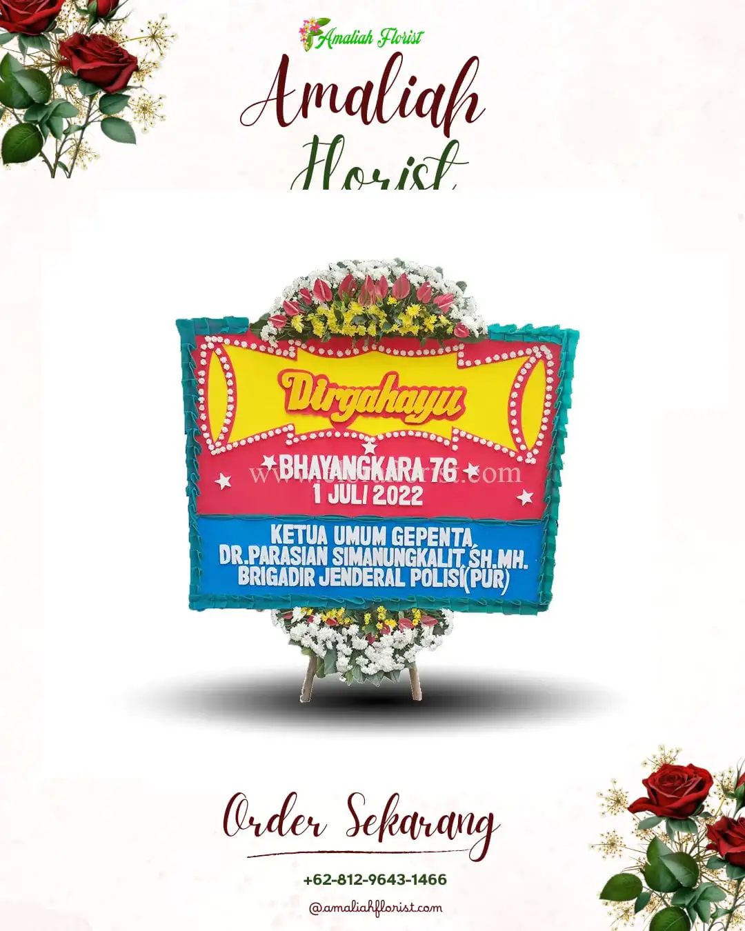 Papan Bunga HUT Ulang Tahun Eipumek